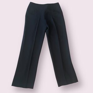 Vince black high-waisted wide-leg trousers
